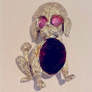 Jelly belly poodle brooch